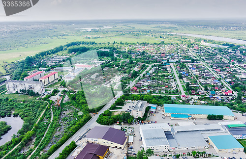 Image of Industrial and residential district. DOK. Tyumen