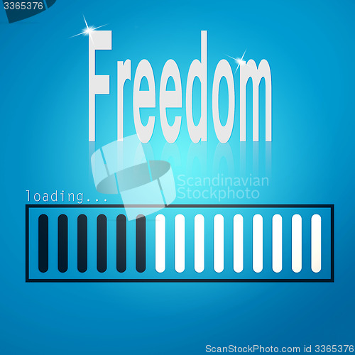 Image of Freedom blue loading bar