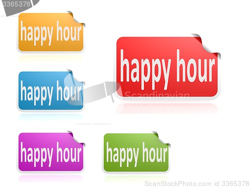 Image of Label set happy hour