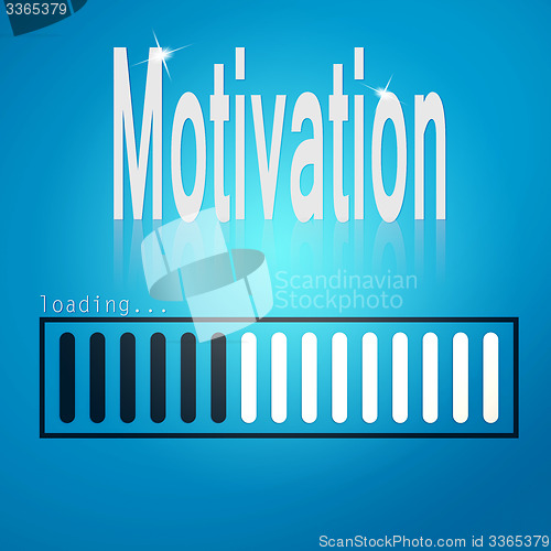 Image of Motivation blue loading bar