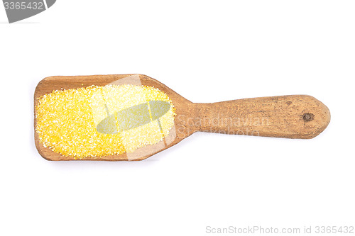 Image of Polenta on shovel