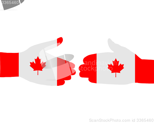 Image of Canadian handshake