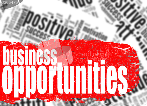 Image of Word cloud business opportunities