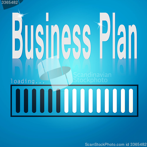 Image of Business plan blue loading bar