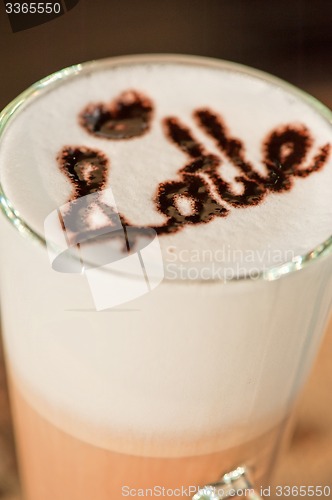 Image of latte closeup