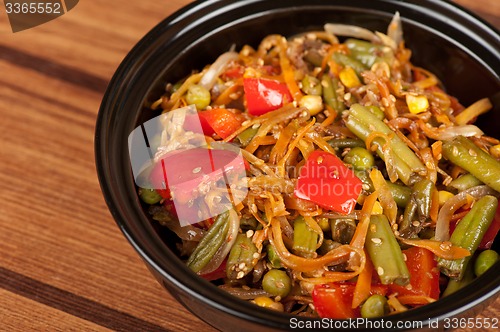 Image of warm vegetable salad