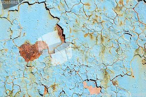 Image of Blue Grunge Metal Texture Background