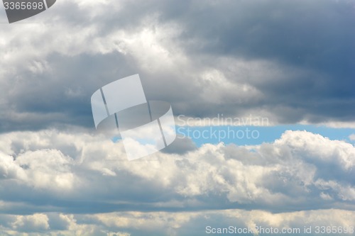 Image of clouds in the blue sky