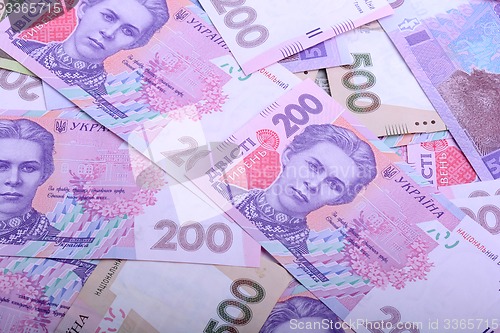 Image of Ukrainian money background