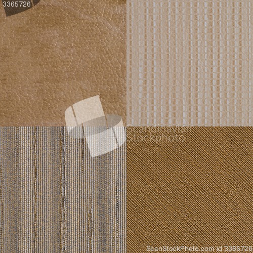 Image of Set of brown vinyl samples