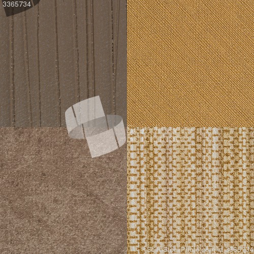 Image of Set of brown vinyl samples