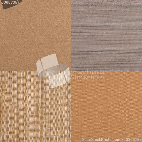 Image of Set of brown vinyl samples