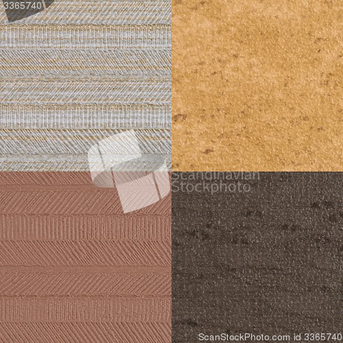 Image of Set of brown vinyl samples