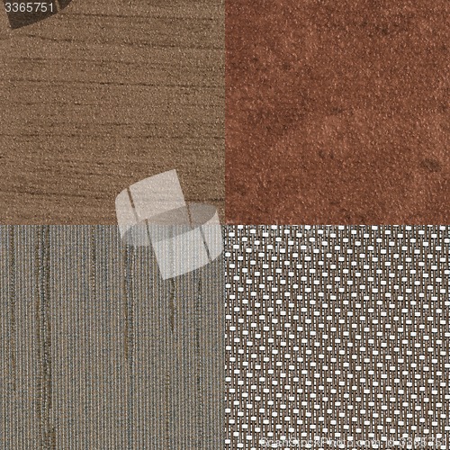 Image of Set of brown vinyl samples