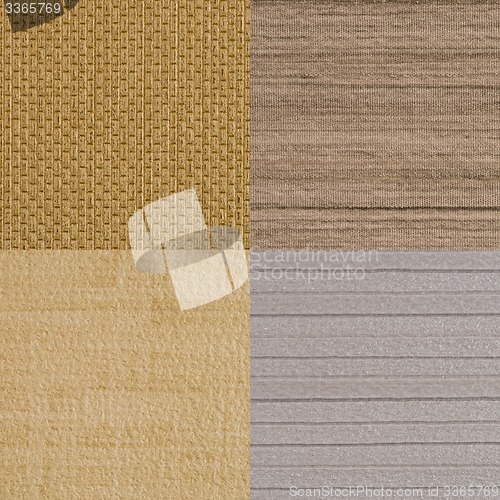 Image of Set of brown vinyl samples