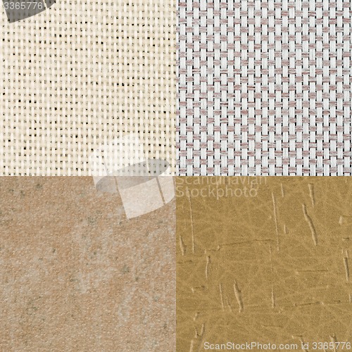 Image of Set of brown vinyl samples