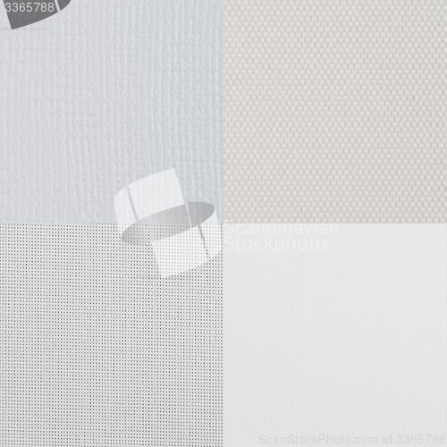 Image of Set of white vinyl samples