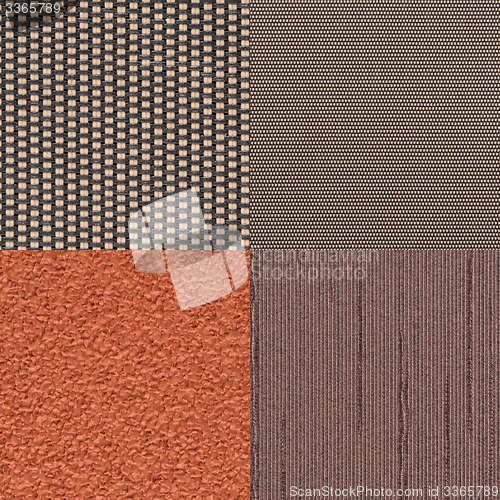 Image of Set of brown vinyl samples