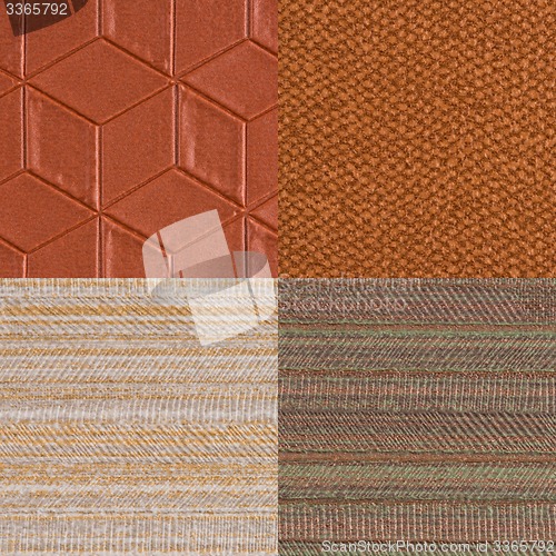 Image of Set of brown vinyl samples