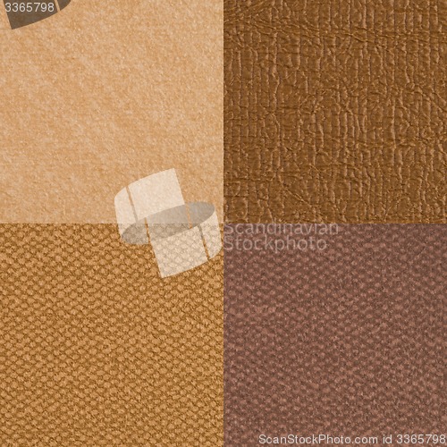 Image of Set of brown vinyl samples