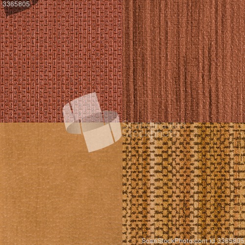 Image of Set of brown vinyl samples