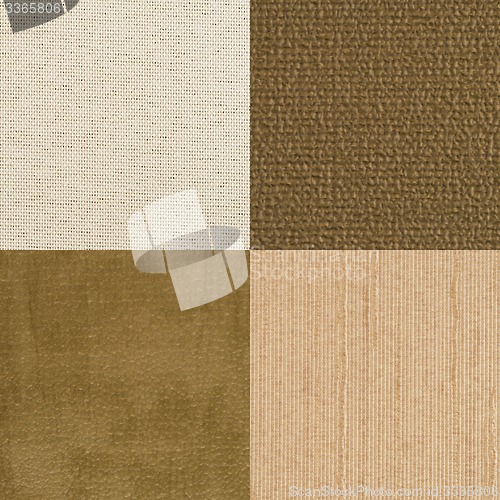 Image of Set of brown vinyl samples