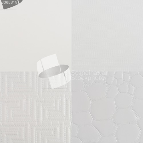 Image of Set of white vinyl samples