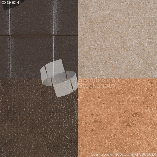 Image of Set of brown vinyl samples