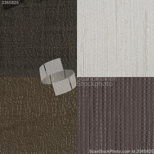 Image of Set of brown vinyl samples