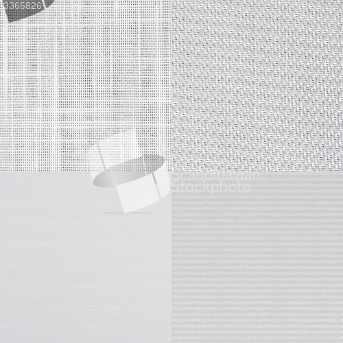 Image of Set of white vinyl samples
