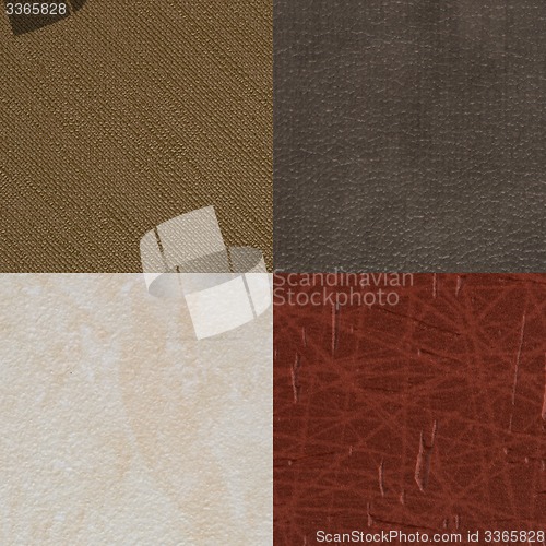 Image of Set of brown vinyl samples
