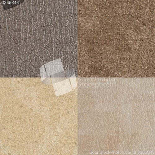 Image of Set of brown vinyl samples