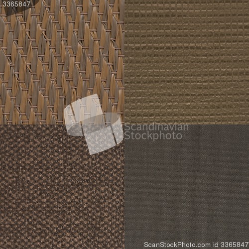 Image of Set of brown vinyl samples