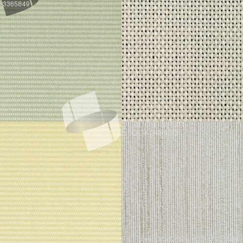 Image of Set of green vinyl samples
