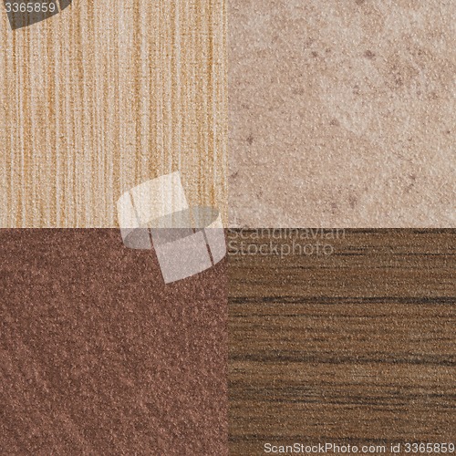 Image of Set of brown vinyl samples