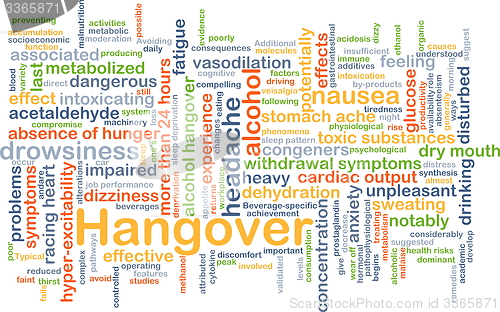 Image of Hangover background concept