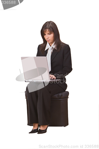 Image of Businesswoman with laptop