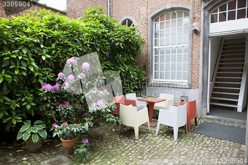 Image of Cafe on street of european city