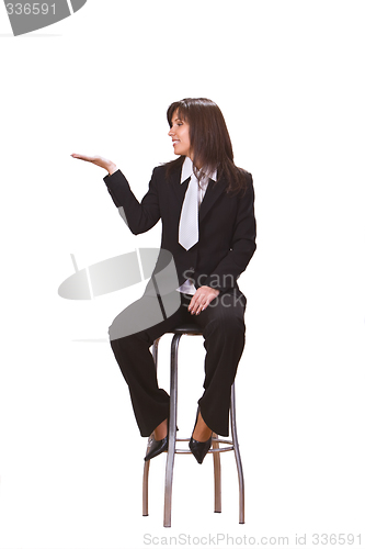 Image of Businesswoman presenting something