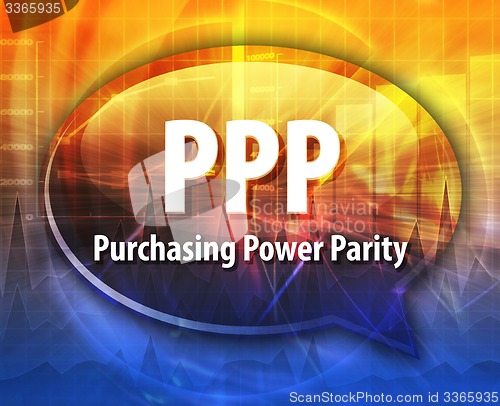 Image of PPP acronym word speech bubble illustration