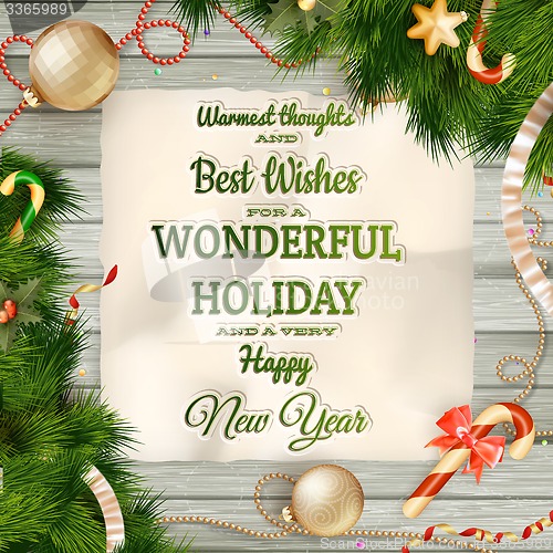 Image of Christmas card. EPS 10