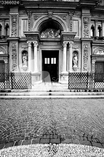 Image of  exterior old architecture in italy europe milan religion       