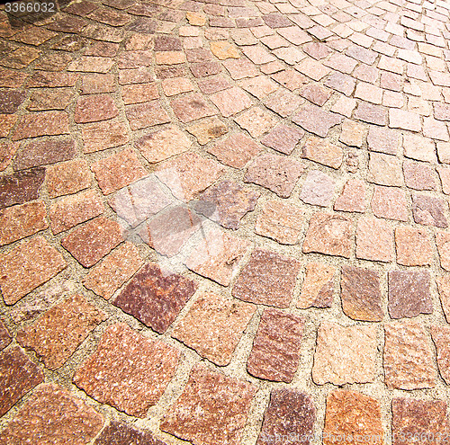 Image of  cracked  step   brick in  italy old wall and texture material t