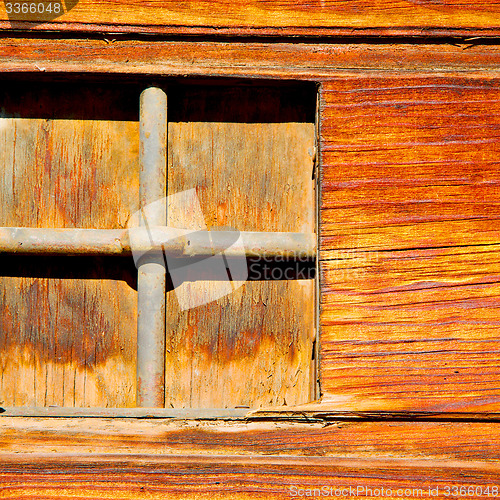 Image of in europe italy milan old architecture and venetian blind wall