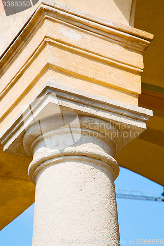 Image of abstract old column in the  country    and marble  