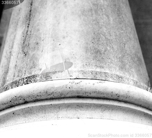 Image of abstract old column in the  country  of europe italy and marble 