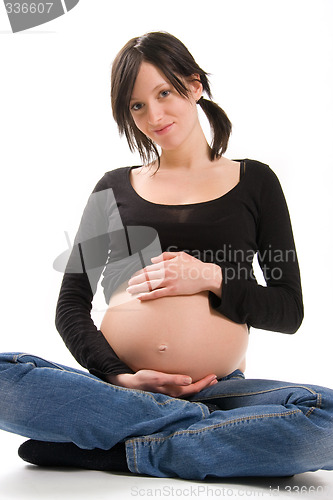 Image of young pregnant woman