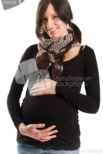 Image of young pregnant woman