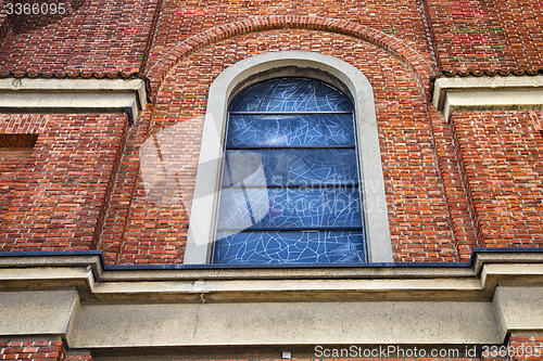 Image of cairate cross church varese italy the old   window 