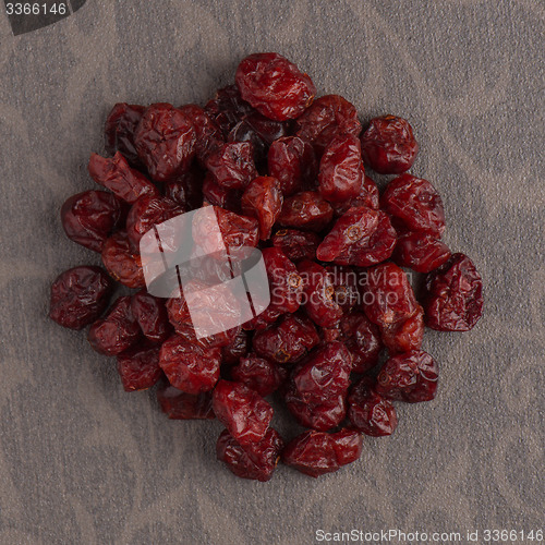 Image of Circle of dried cranberries